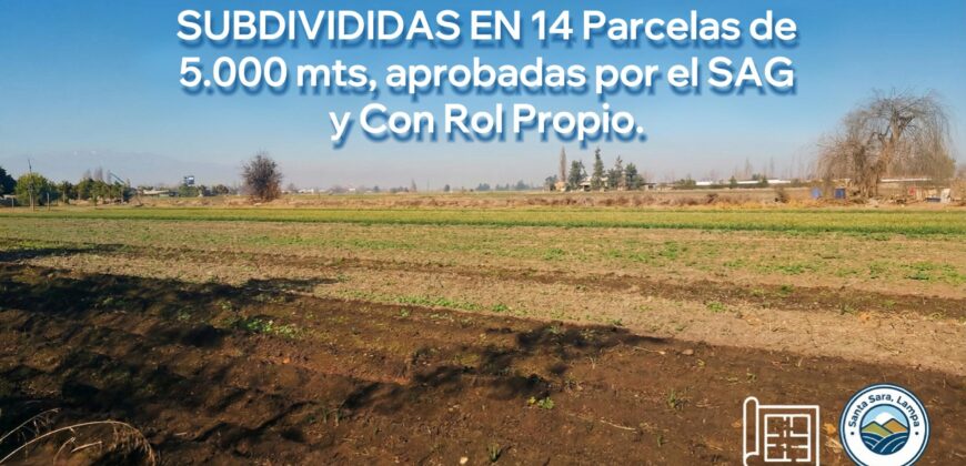 Oportunidad! Gran Terreno 7 Ha. Lampa Al Lado Ruta 5.
